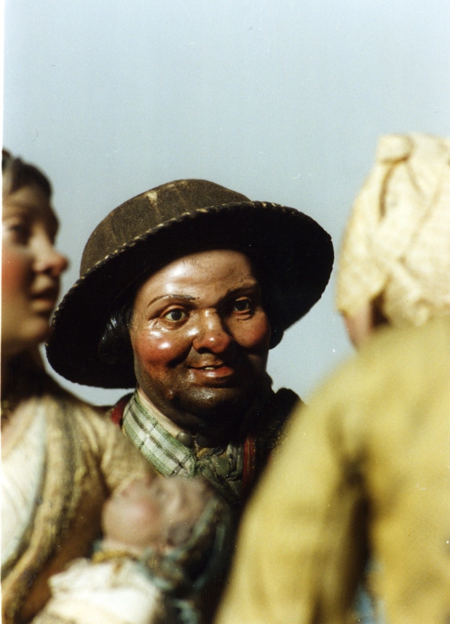figura maschile (statuetta di presepio) - bottega napoletana (fine/inizio secc. XVIII/ XIX)
