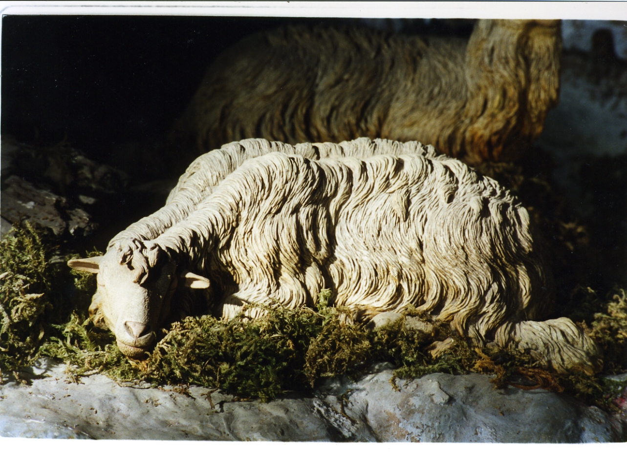pecora (scultura miniaturistica) di Vassallo Nicola (fine/inizio secc. XVIII/ XIX)