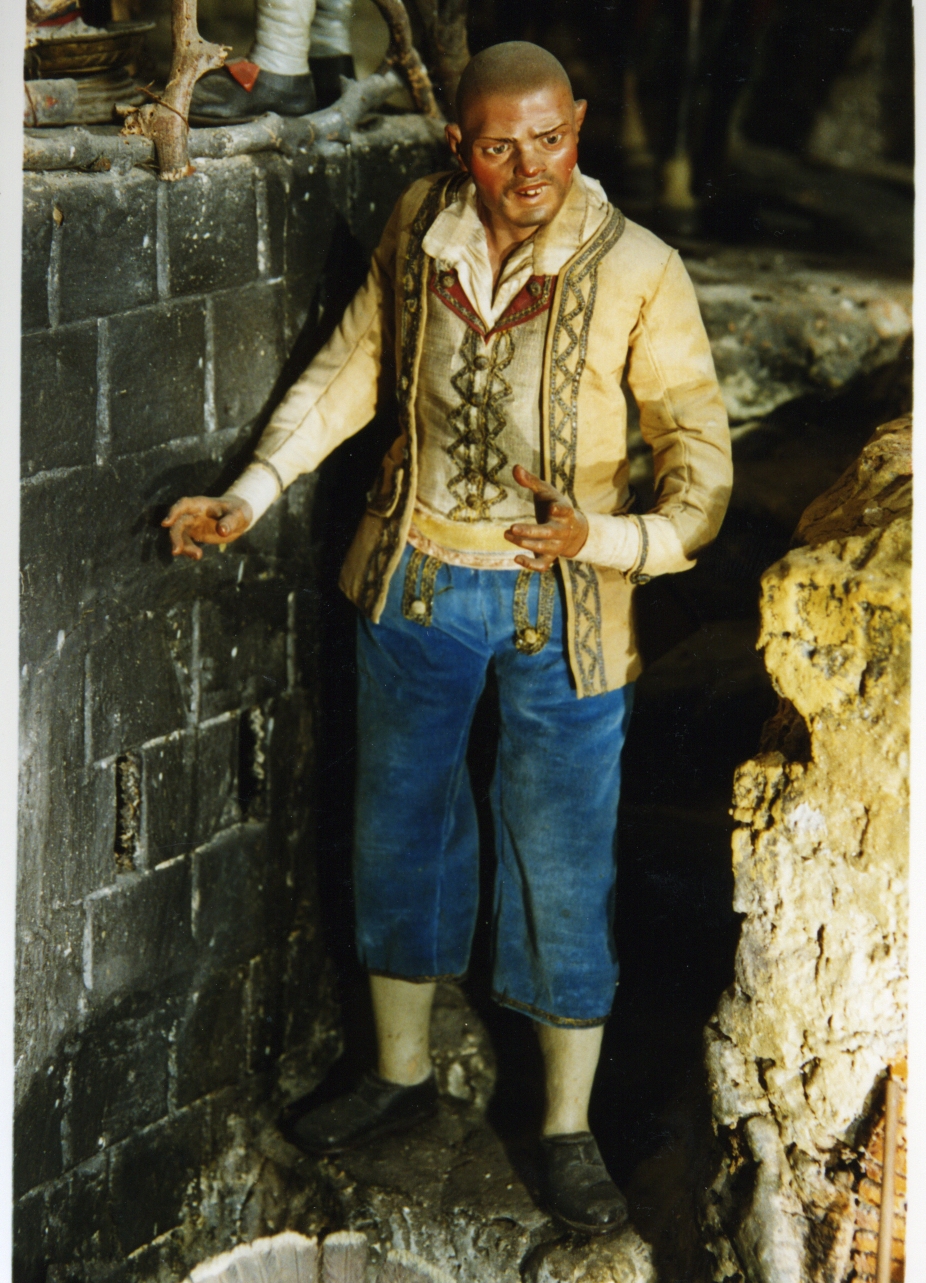 figura maschile (statuetta di presepio) di Viva Francesco (fine/inizio secc. XVIII/ XIX)