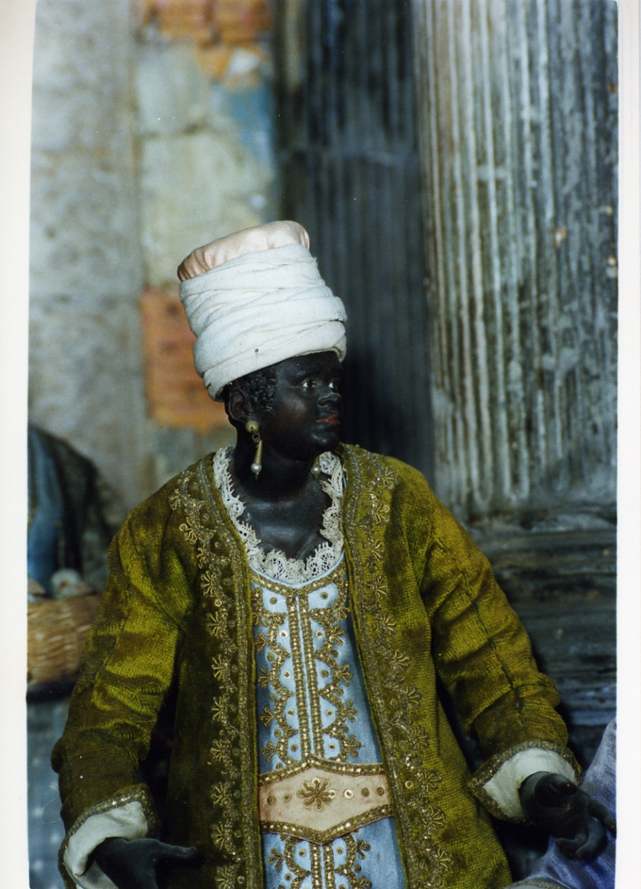 turbante (scultura miniaturistica, serie) - bottega napoletana (secc. XVIII/ XIX)