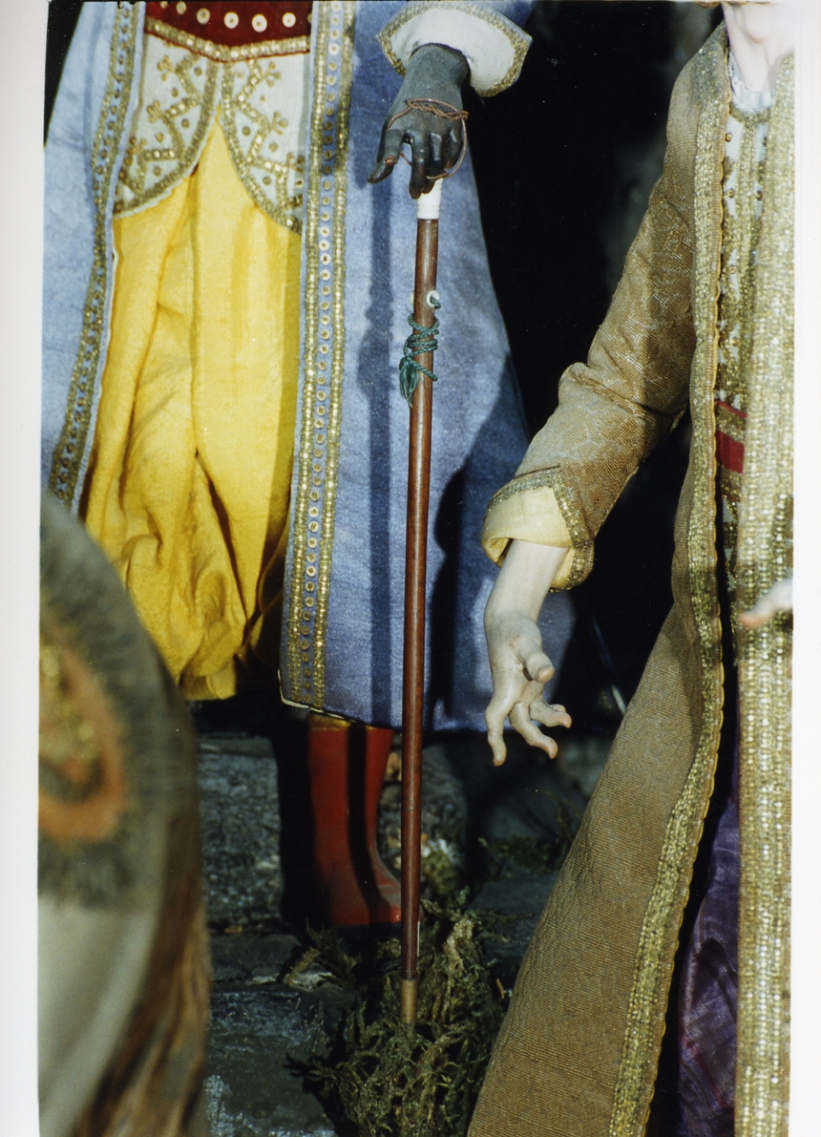 bastone (scultura miniaturistica) - bottega napoletana (secc. XVIII/ XIX)