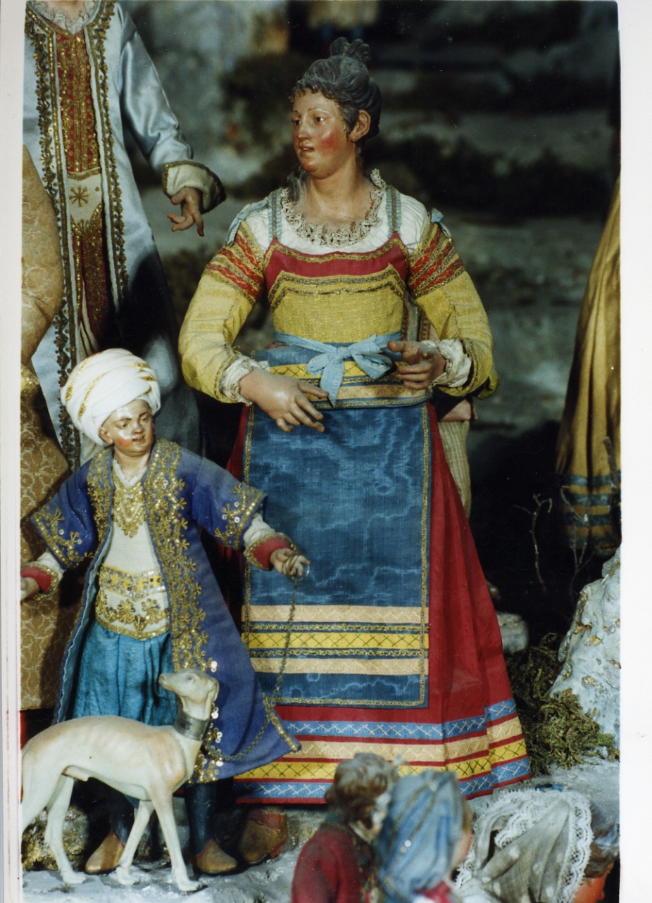 giovane donna (statuetta di presepio) - bottega napoletana (secc. XVIII/ XIX)
