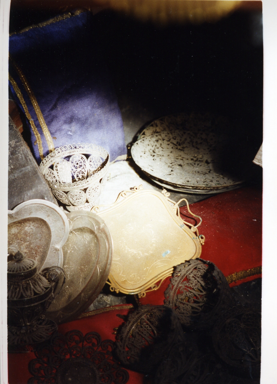 cuscino (scultura miniaturistica) - bottega napoletana (sec. XIX)