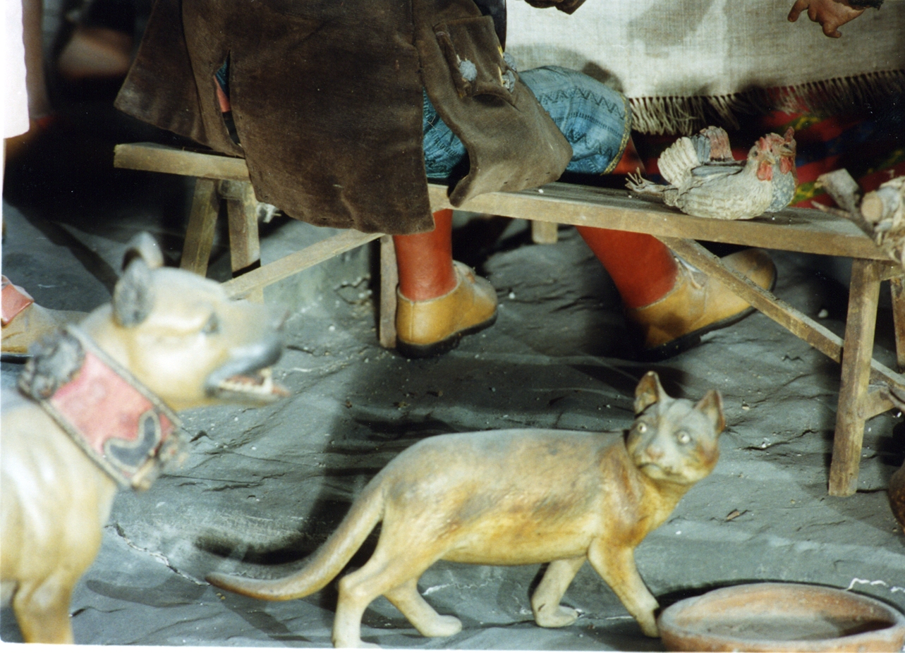 panca (scultura miniaturistica, serie) - bottega napoletana (sec. XIX)