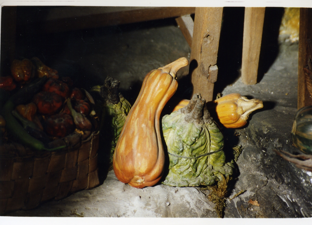 zucca (scultura miniaturistica, serie) - bottega napoletana (secc. XVIII/ XIX)