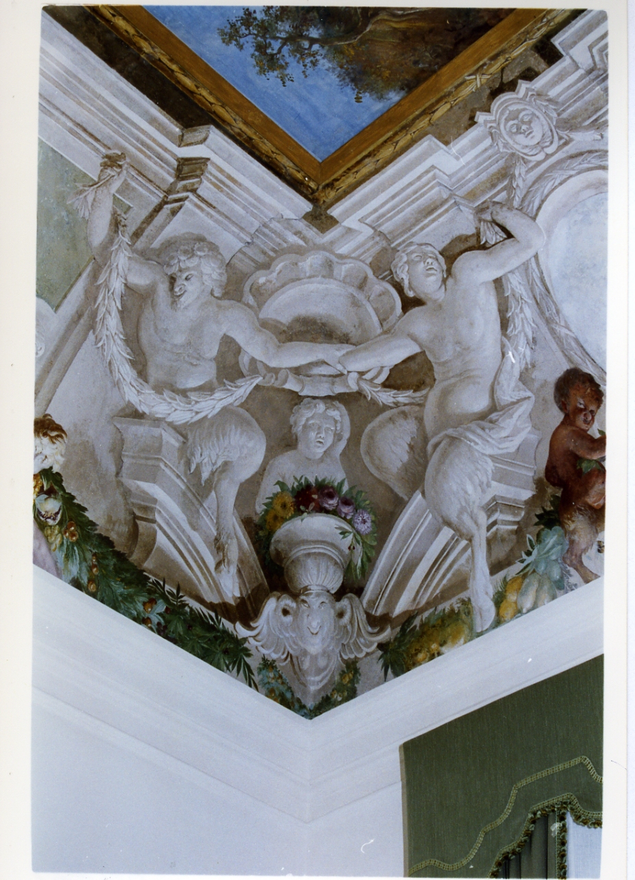 motivi decorativi architettonici (dipinto) di Gargiulo Domenico detto Micco Spadaro (sec. XVII)