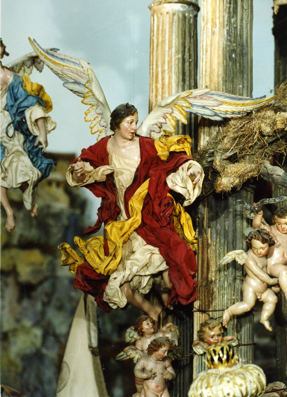 angelo (statuetta di presepio) di Polidoro Giovan Battista (fine/inizio secc. XVIII/ XIX)