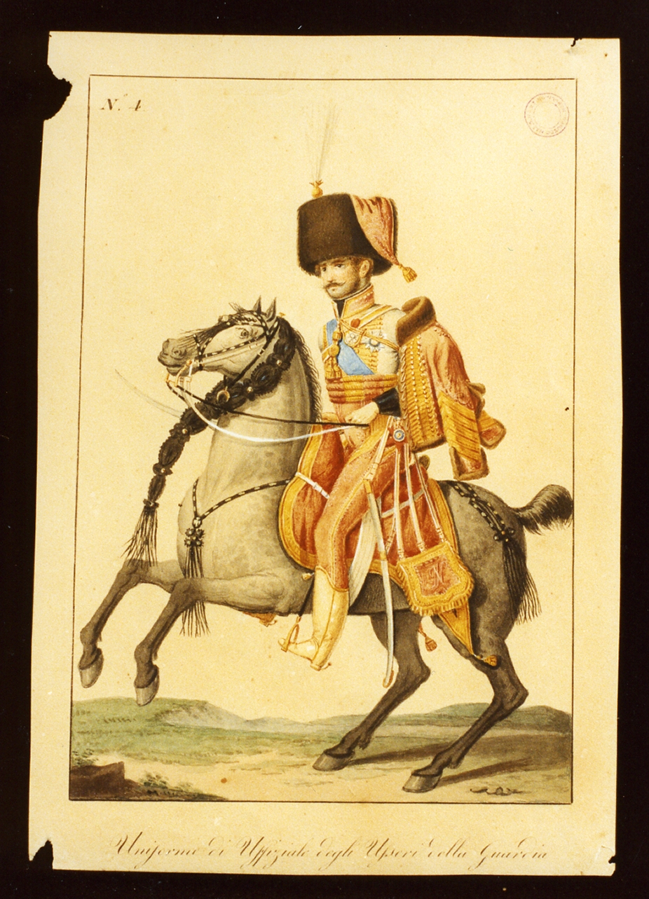 figura maschile (dipinto) - ambito napoletano (sec. XIX)