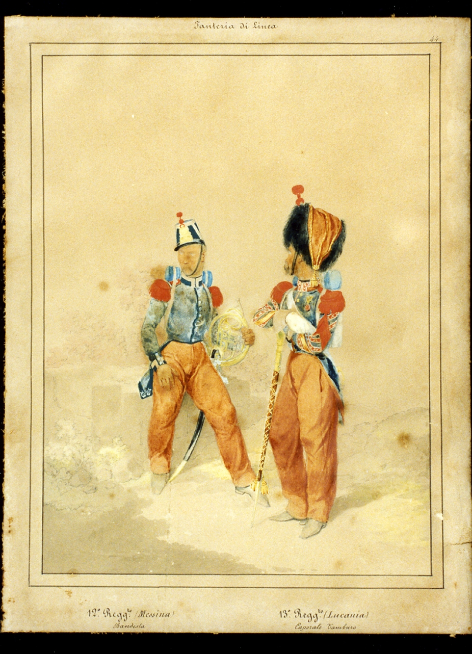 figure maschili (dipinto) - ambito napoletano (sec. XIX)