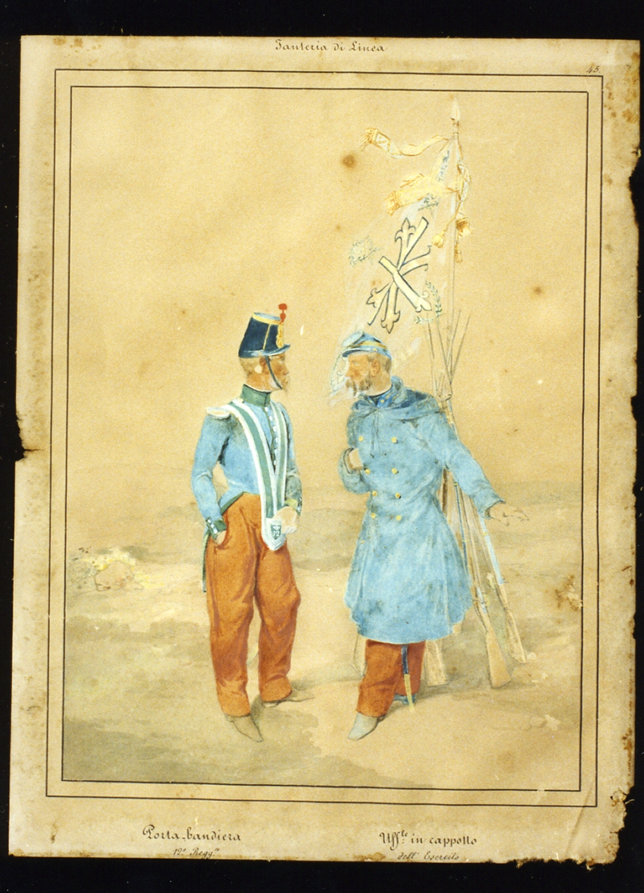 figure maschili (dipinto) - ambito napoletano (sec. XIX)