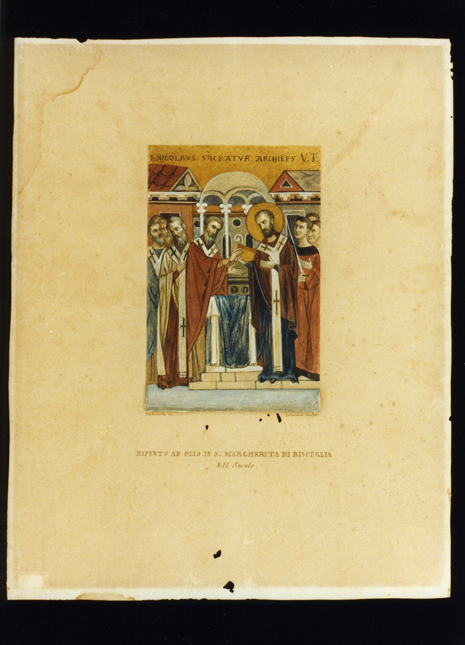 San Nicola di Bari (dipinto) di Autoriello Francesco (sec. XIX)