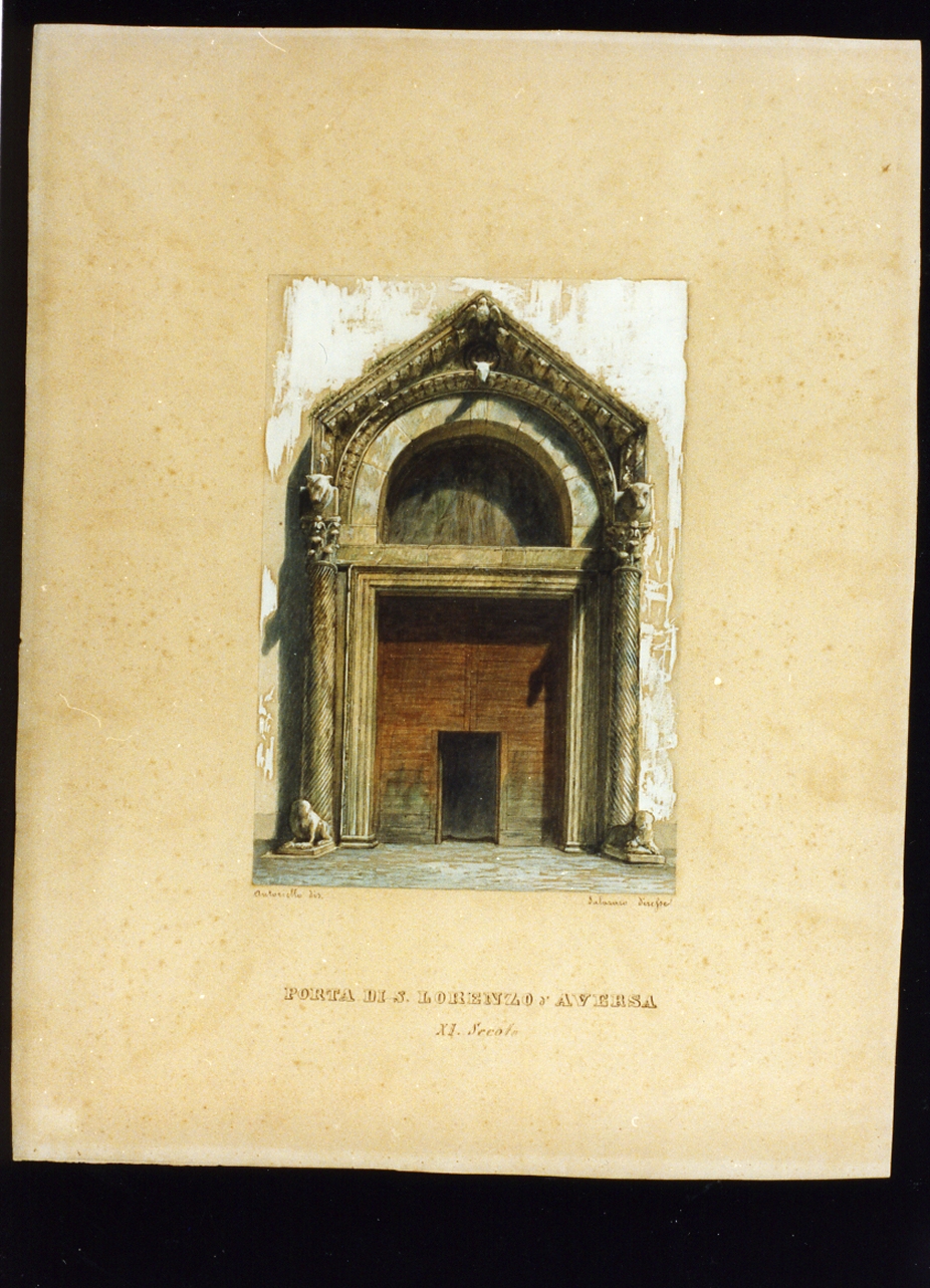 portale (dipinto) di Autoriello Francesco (sec. XIX)