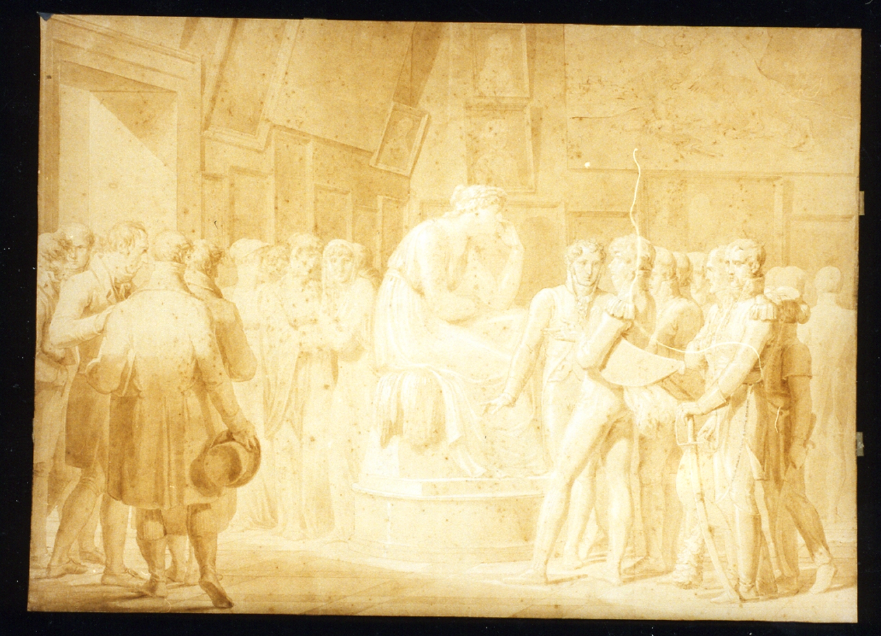 scena di vita (dipinto) di De Simone Carlo, Palagi Pelagio (sec. XIX)
