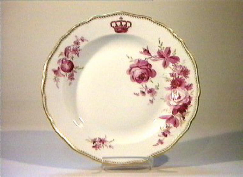 motivi decorativi floreali (piatto) - manifattura di Meissen (sec. XIX)