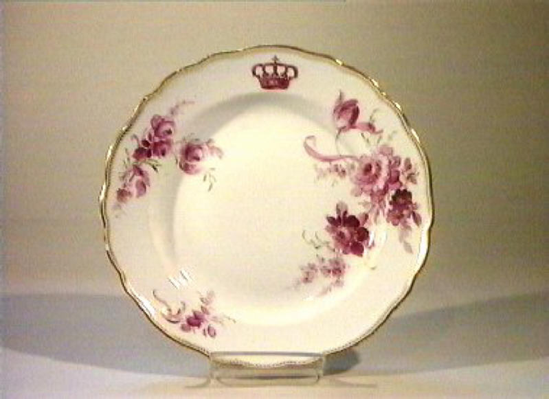 motivi decorativi floreali (piatto) - manifattura di Meissen (sec. XIX)