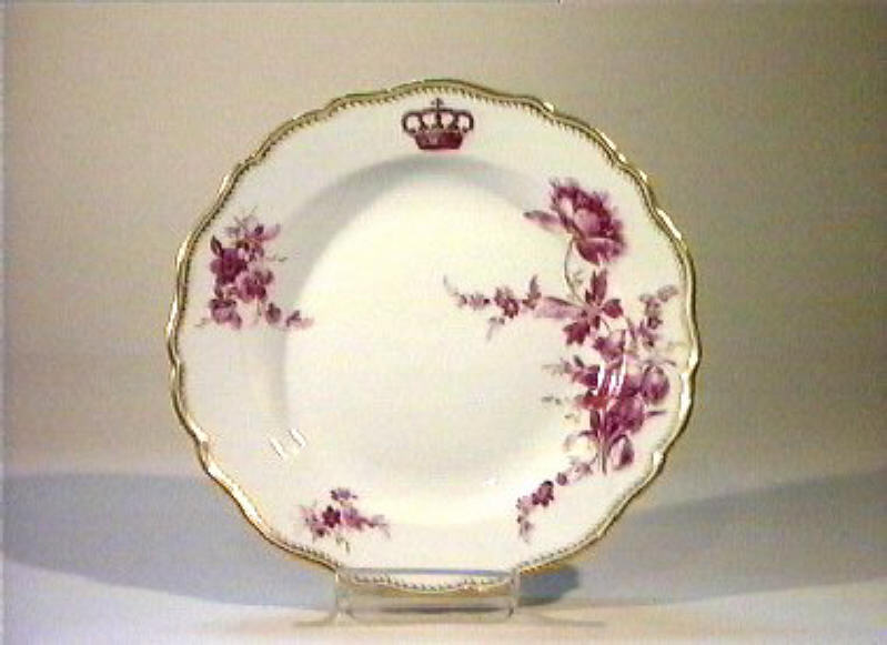 motivi decorativi floreali (piatto) - manifattura di Meissen (sec. XIX)