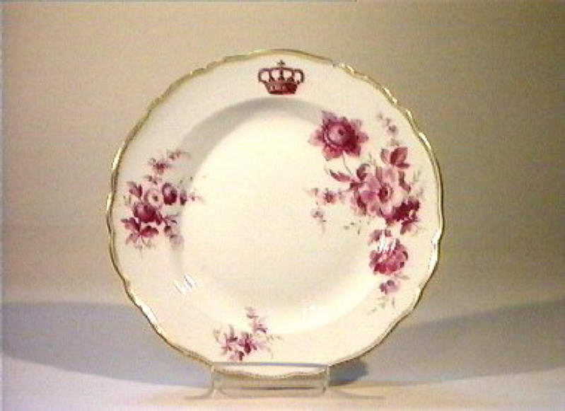 motivi decorativi floreali (piatto) - manifattura di Meissen (sec. XIX)