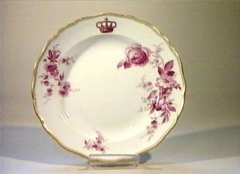 motivi decorativi floreali (piatto) - manifattura di Meissen (sec. XIX)