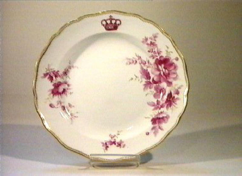 motivi decorativi floreali (piatto) - manifattura di Meissen (sec. XIX)