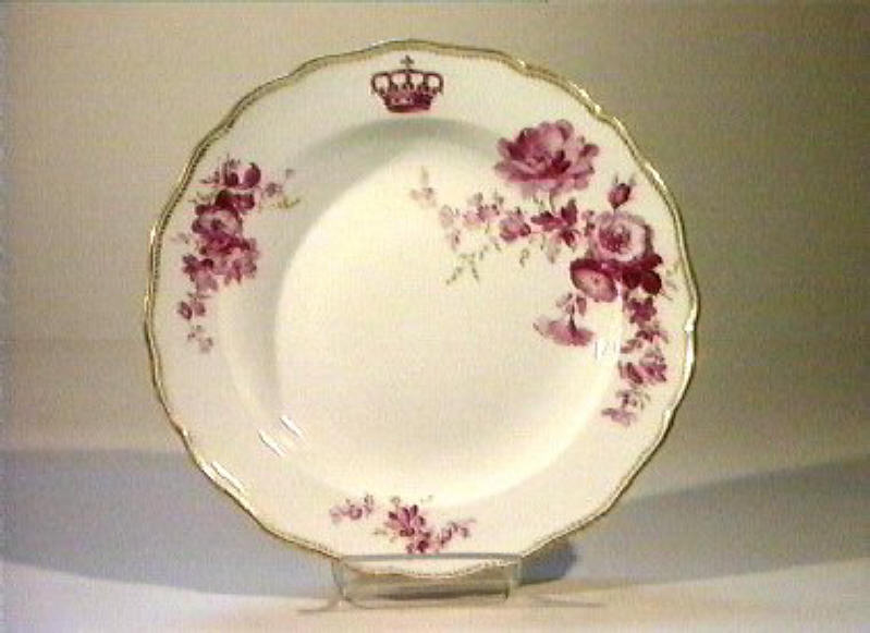 motivi decorativi floreali (piatto) - manifattura di Meissen (sec. XIX)