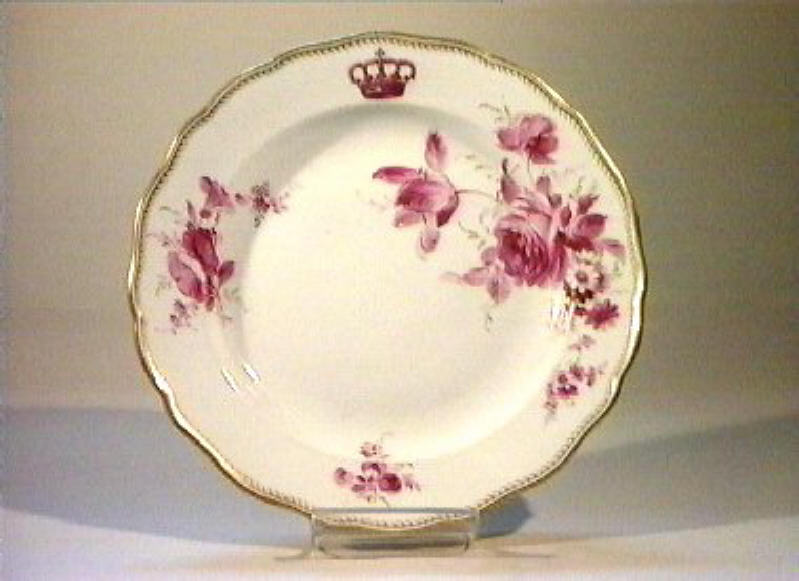 motivi decorativi floreali (piatto) - manifattura di Meissen (sec. XIX)