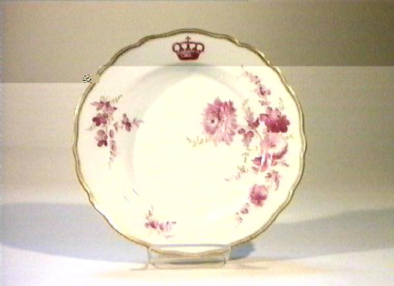 motivi decorativi floreali (piatto) - manifattura di Meissen (sec. XIX)