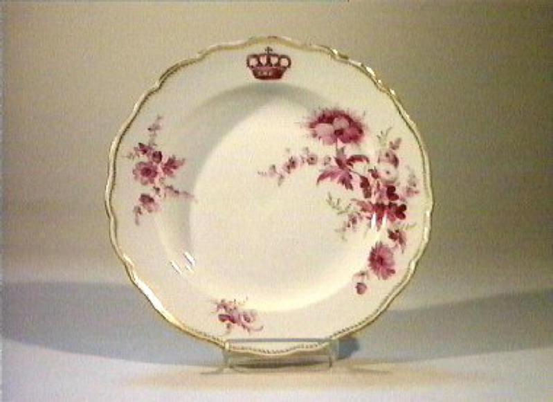 motivi decorativi floreali (piatto) - manifattura di Meissen (sec. XIX)