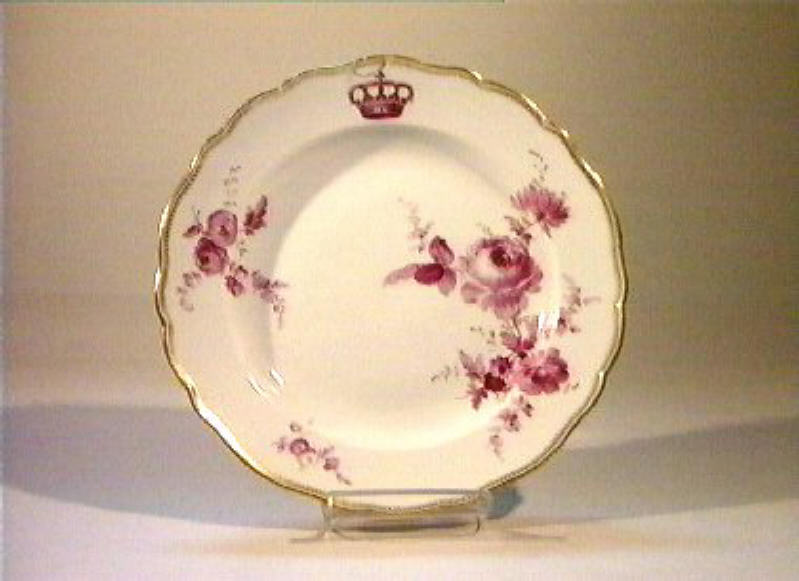 motivi decorativi floreali (piatto) - manifattura di Meissen (sec. XIX)