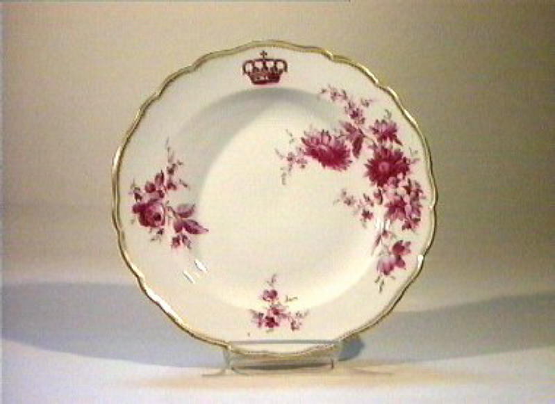 motivi decorativi floreali (piatto) - manifattura di Meissen (sec. XIX)