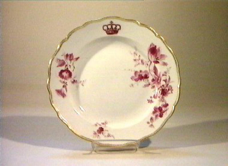 motivi decorativi floreali (piatto) - manifattura di Meissen (sec. XIX)