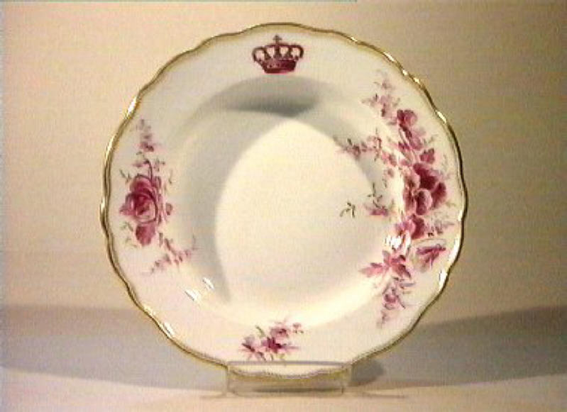 motivi decorativi floreali (piatto) - manifattura di Meissen (sec. XIX)