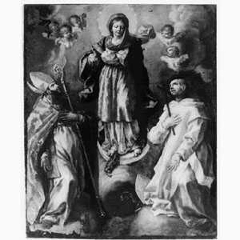 Immacolata Concezione e santi (dipinto, opera isolata) di Mozzillo Angelo (sec. XIX)