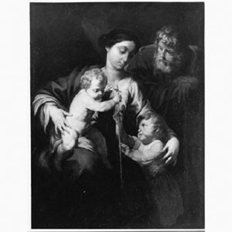 Sacra Famiglia (dipinto, opera isolata) di Vaccaro Andrea (sec. XVII)