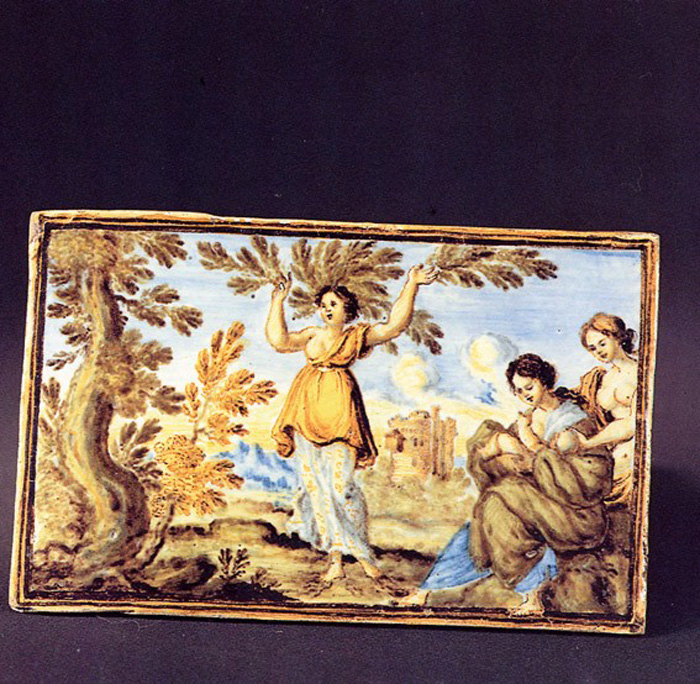 scena campestre (placchetta, opera isolata) di Grue Francesco Antonio Saverio (prima metà sec. XVIII)