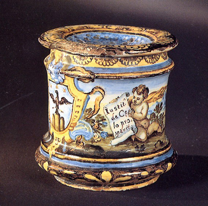 paesaggio (polverino, opera isolata) di Grue Francesco Antonio Saverio (sec. XVIII)