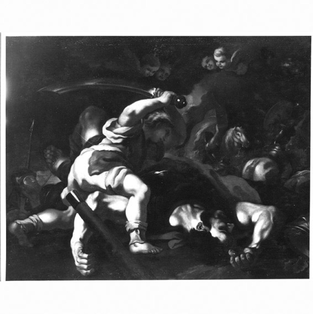 David decapita Golia (dipinto, opera isolata) di De Matteis Paolo (prima metà sec. XVIII)
