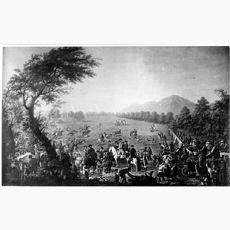 scena di caccia (dipinto, opera isolata) di Celebrano Francesco (sec. XVIII)