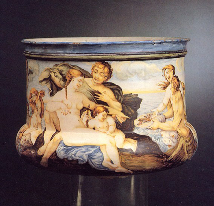 scena mitologica (vaso) di Gentili Carmine (prima metà sec. XVIII)