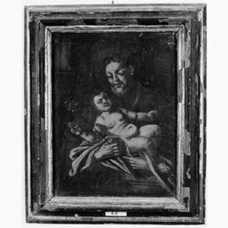 San Giuseppe e Gesù Bambino (dipinto) - ambito Italia meridionale (sec. XVIII)