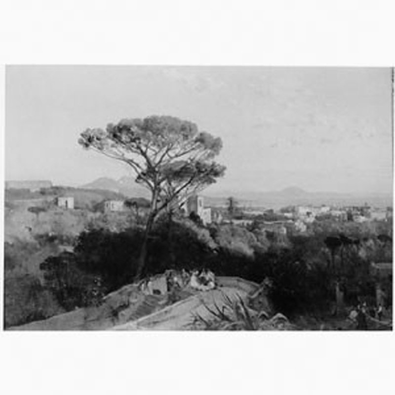 Napoli vista dalla Conocchia (dipinto) di Gigante Giacinto (metà sec. XIX)