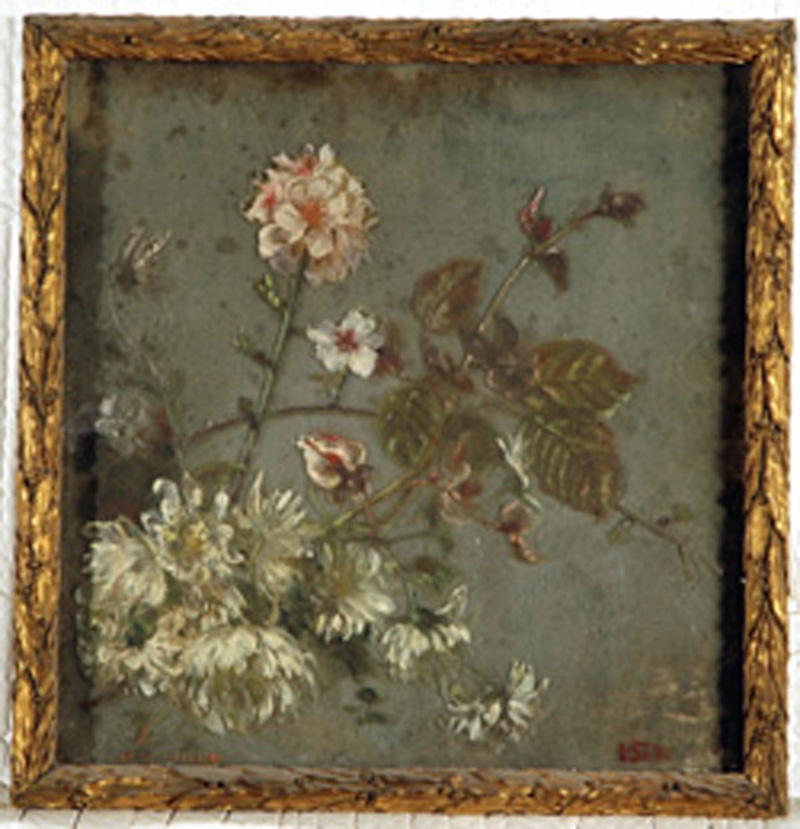 motivi decorativi floreali (dipinto) di Pistilli Ulrico (fine sec. XIX)