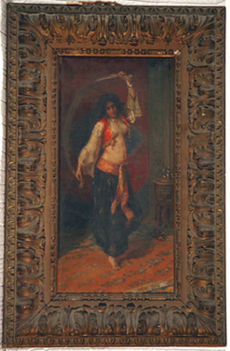 figura femminile (dipinto) di De Maria Francesco (sec. XIX)