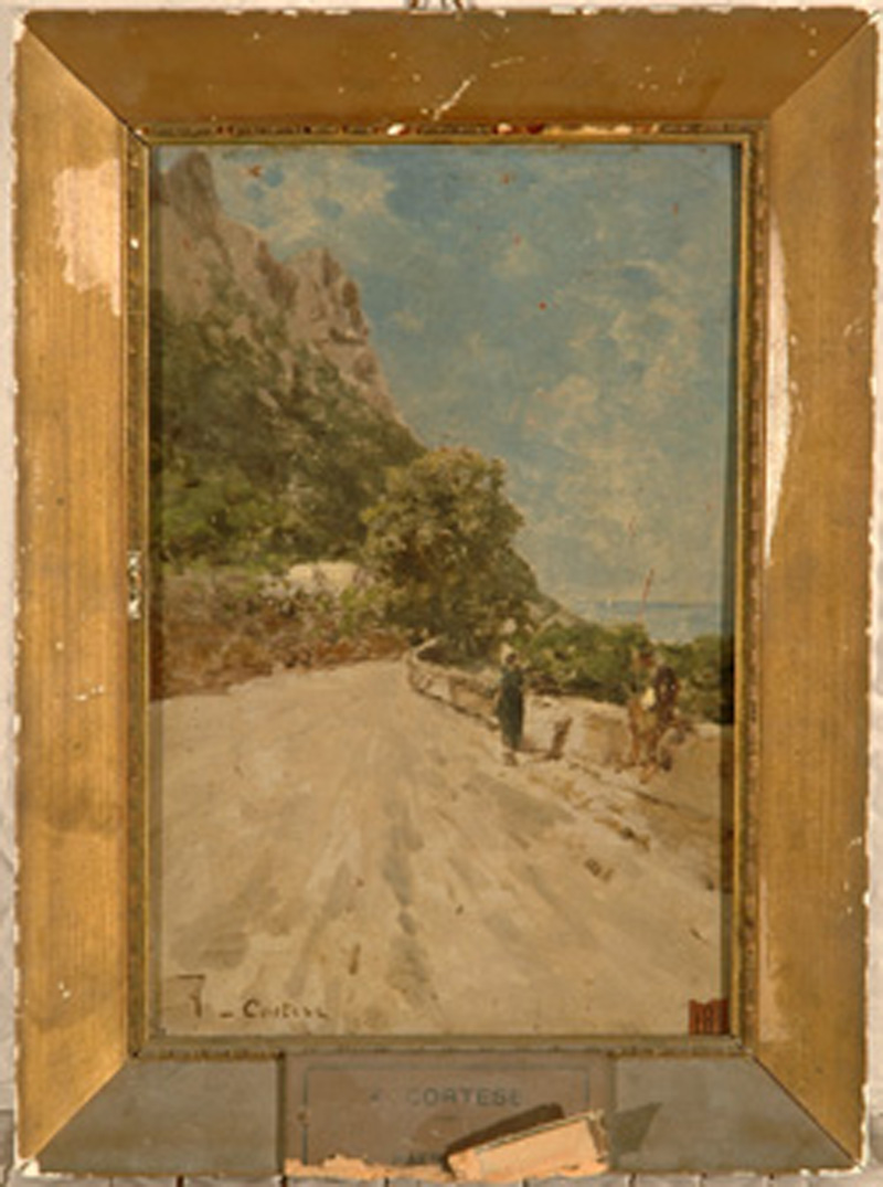 paesaggio (dipinto) di Cortese Federico (sec. XIX)