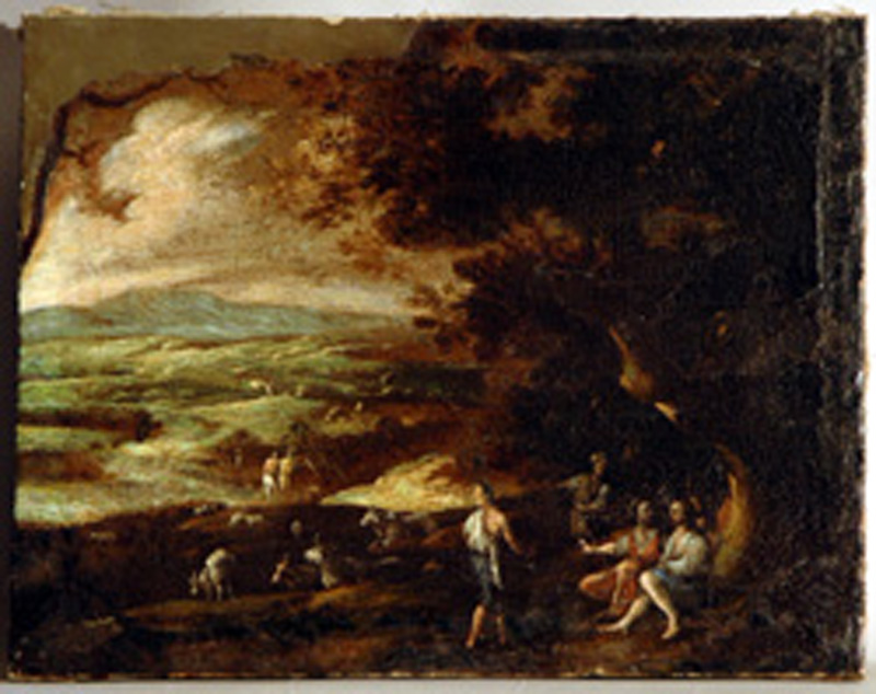 paesaggio (dipinto) di Gargiulo Domenico detto Micco Spadaro (sec. XVII)