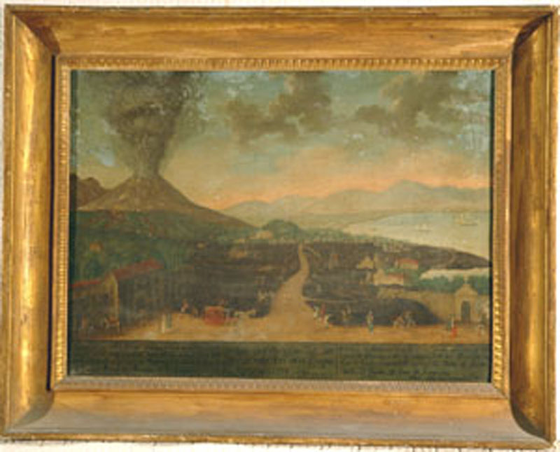 eruzione del vesuvio (dipinto, opera isolata) di Keller Antonio (sec. XVIII)