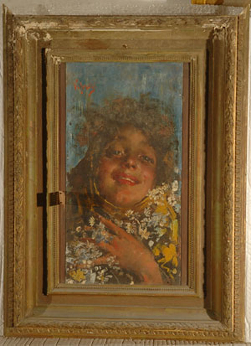 ritratto di donna (dipinto) di Irolli Vincenzo (sec. XX)