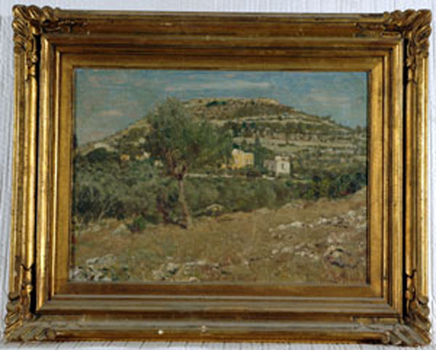 paesaggio (dipinto) di Pratella Attilio (inizio sec. XX)