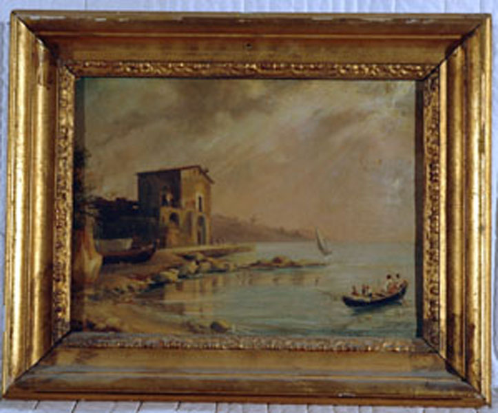paesaggio marino (dipinto) di Fergola Francesco (sec. XIX)