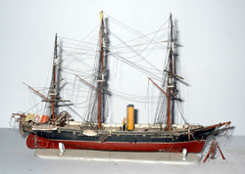 modellino di nave - bottega napoletana (sec. XIX)