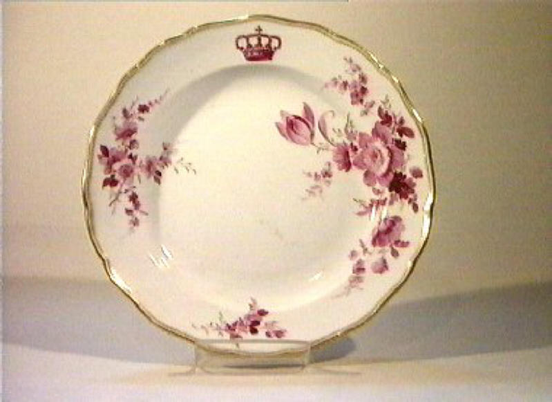 motivi decorativi floreali (piatto) - manifattura di Meissen (sec. XIX)